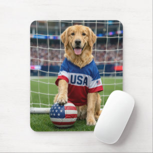 Golden Retriever Amerikansk Fotbollsspelare Musmatta