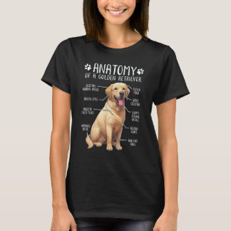 Golden Retriever Anatomi Hundägare T Shirt