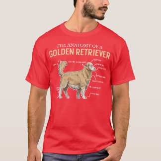 Golden Retriever Anatomy T Shirt