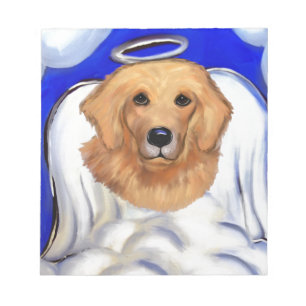 Golden Retriever Ängel Anteckningsblock