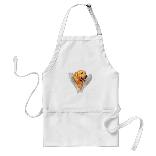 Golden Retriever Ängel Förkläde (Framsidan)