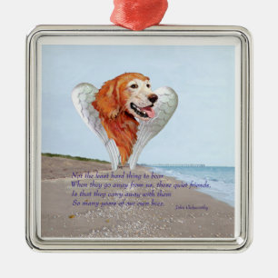 Golden Retriever Ängel Julgransprydnad Metall