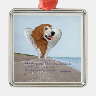 Golden Retriever Ängel Julgransprydnad Metall