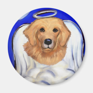 Golden Retriever Ängel Magnet