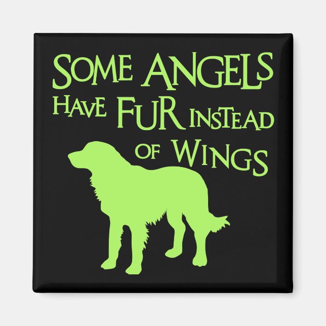 GOLDEN RETRIEVER ANGEL MAGNET (Framsidan)