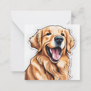 Golden Retriever Anteckningskort