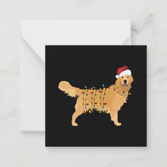 Golden Retriever Anteckningskort (Framsida)