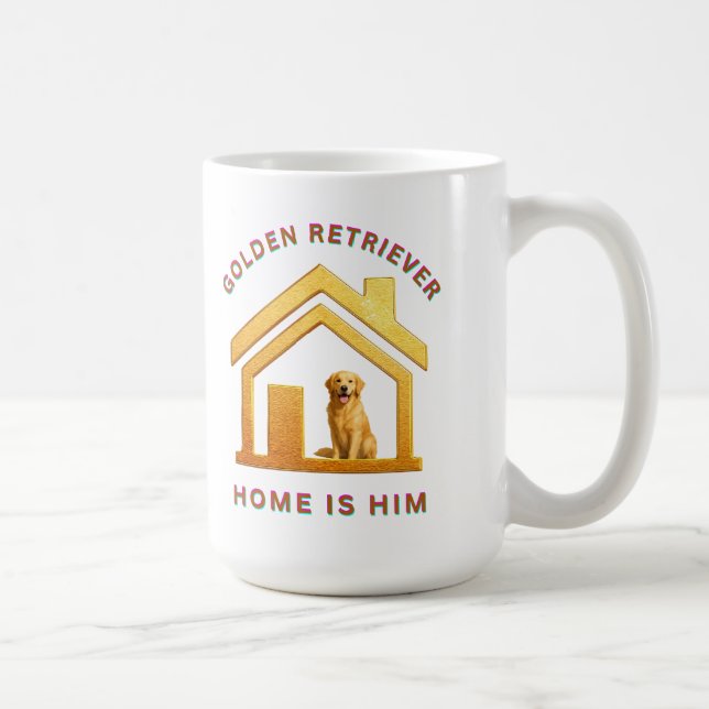 Golden retriever är honom2 kaffemugg (Höger)