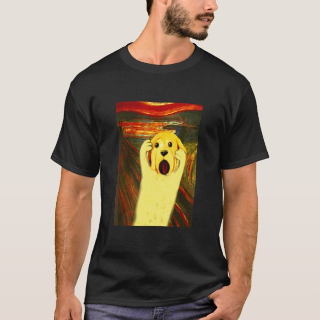 Golden Retriever Ar Hund Painting Flickor Kvinnor T Shirt (Framsida)