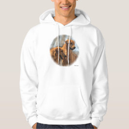 Golden Retriever Art-presentationer Hoodie