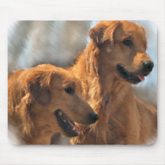 Golden Retriever Art-presentationer Musmatta (Framsidan)
