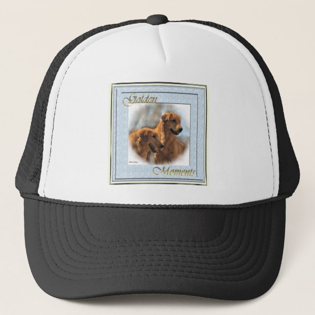 Golden Retriever Art-presentationer Truckerkeps (Framsida)