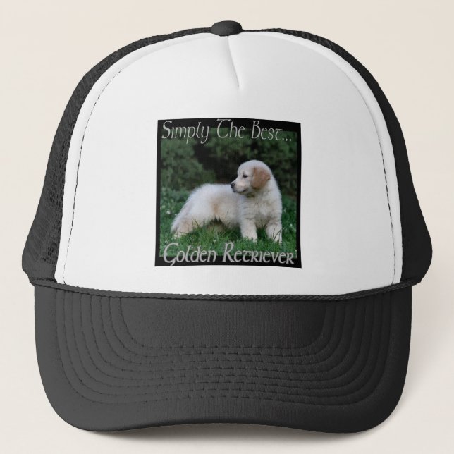 Golden Retriever Art-presentationer Truckerkeps (Framsida)