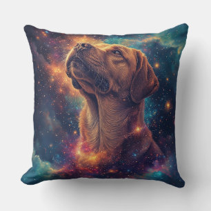 Golden Retriever av Whimsical Cosmos Kudde