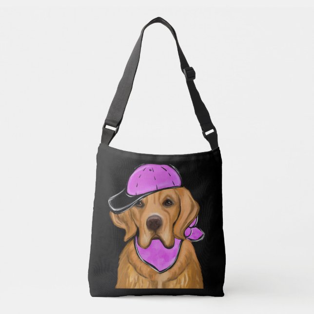 GOLDEN RETRIEVER  AXELVÄSKA (Framsida)