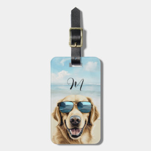 Golden Retriever Bagageetikett Bagagebricka