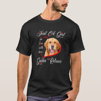 Golden Retriever bara en flicka i Kärlek med sin p T Shirt