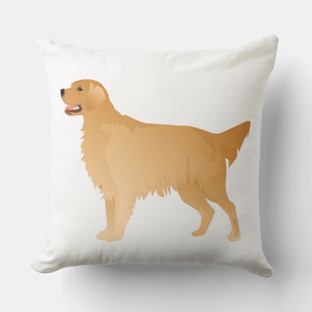 Golden Retriever Basic-rasdesign Kudde (Framsida)
