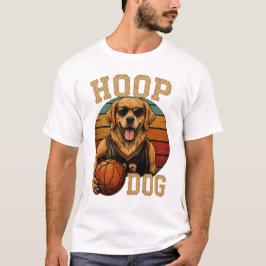 Golden Retriever Basket Vintage Retro T Shirt