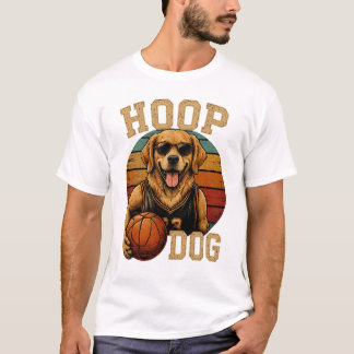 Golden Retriever Basket Vintage Retro T Shirt