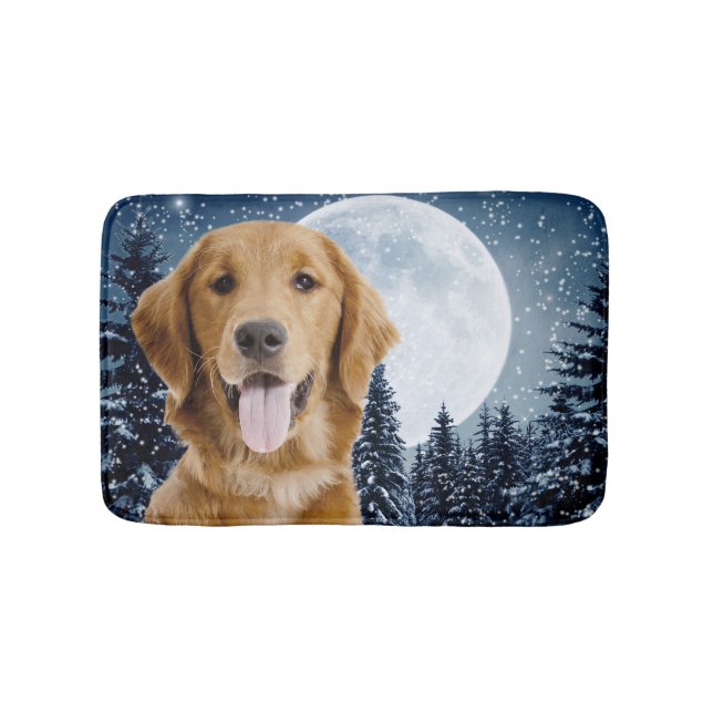 Golden Retriever Bath Mat Badrumsmatta (Framsidan)