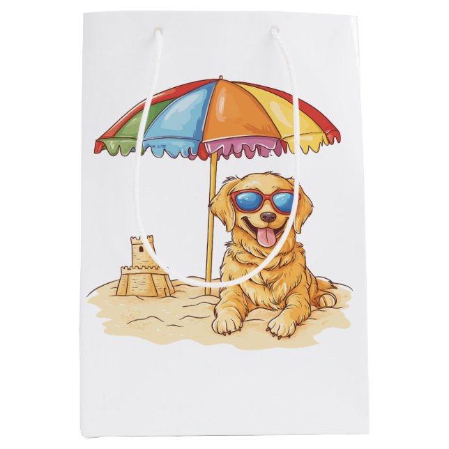Golden Retriever Beach Hund (Framsidan)
