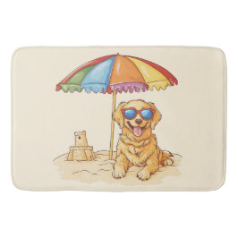 Golden Retriever Beach Hund Badrumsmatta