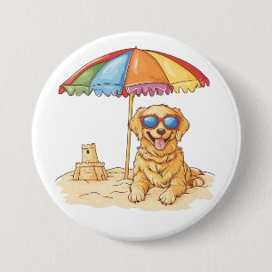 Golden Retriever Beach Hund Knapp