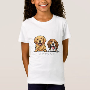Golden Retriever & Beagle Bäst för djurälskare T Shirt