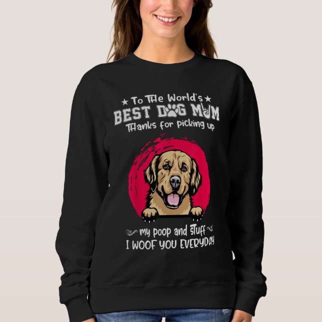 Golden Retriever Best Dog Mom Dogs   Mothers Day T Shirt (Framsida)