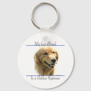 Golden Retriever Best Friend Keychain Nyckelring