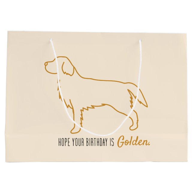 Golden Retriever Birthday Bag (Baksidan)