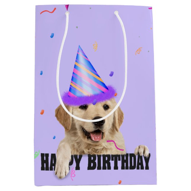Golden Retriever Birthday Confetti (Framsidan)