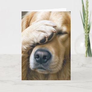 Golden Retriever Birthday Humor Kort
