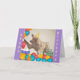 Golden Retriever Birthday Kort