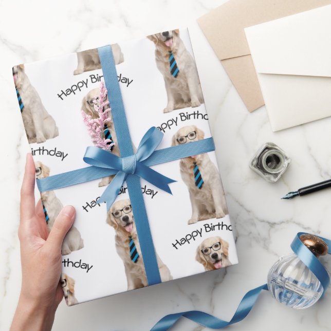Golden Retriever Birthday Presentpapper (Gifting)