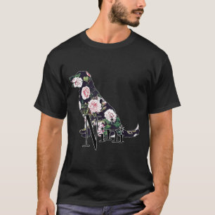 Golden Retriever Blommigt Nini Hund älskare jul T Shirt