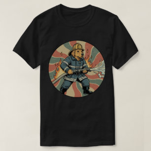 Golden Retriever Brandman - Vintage Hjälte Hund T Shirt