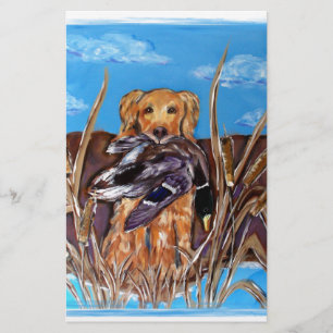 GOLDEN RETRIEVER BREVPAPPER