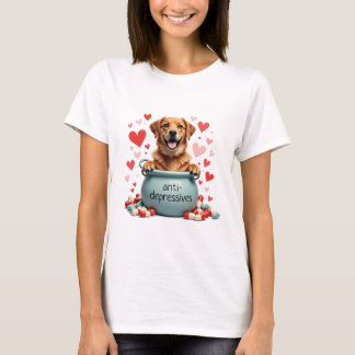 Golden Retriever, brun T Shirt