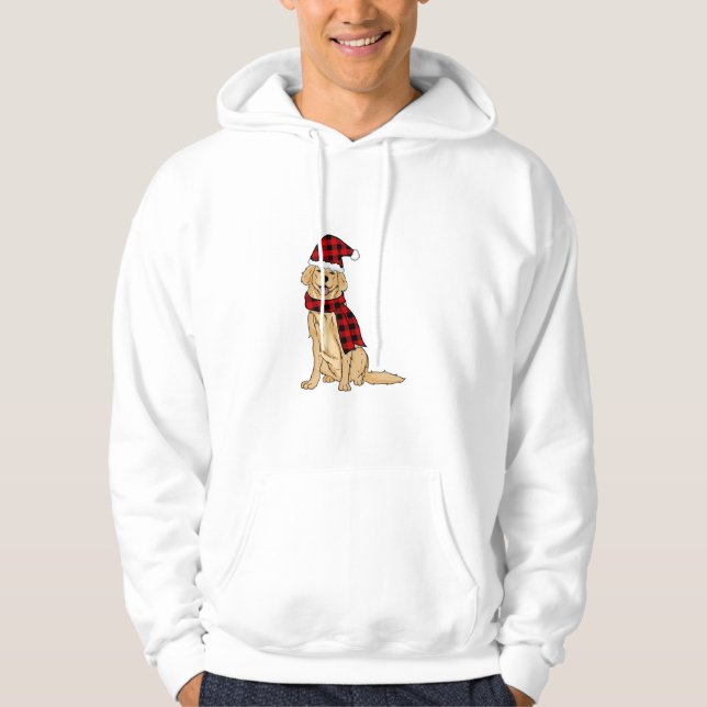 Golden Retriever Buffalo Play Retriever Hund älska Hoodie (Framsida)
