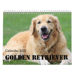 Golden Retriever Calendar 2023 Kalender