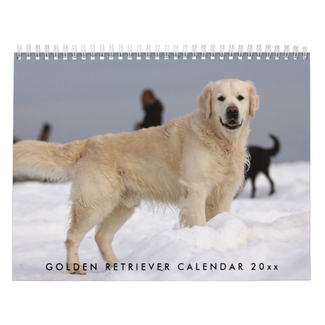 Golden Retriever Calendar 2023 med dina foton Kalender (Omslag)