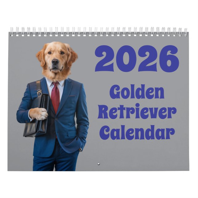 Golden Retriever Calendar Kalender (Omslag)