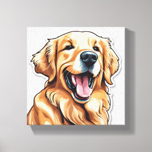 Golden Retriever Canvastryck