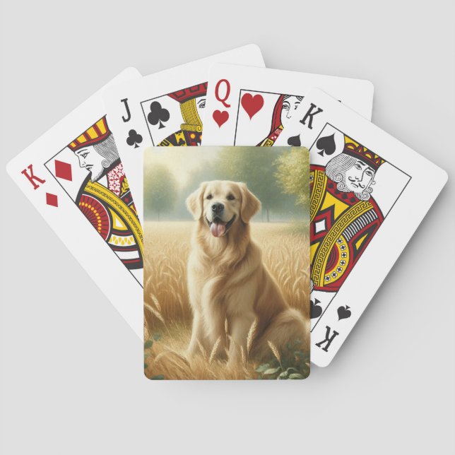 Golden Retriever Casinokort (Baksidan)