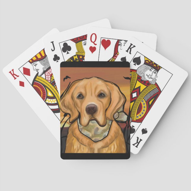 Golden Retriever Casinokort (Baksidan)