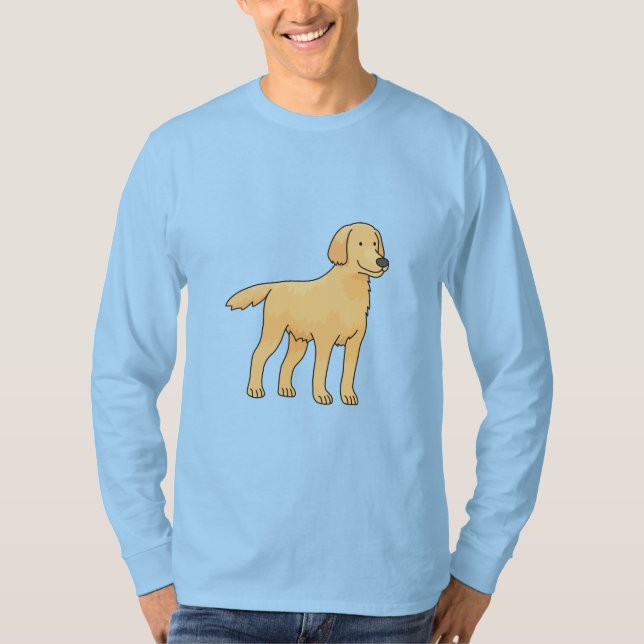 Golden Retriever Center T Shirt (Framsida)