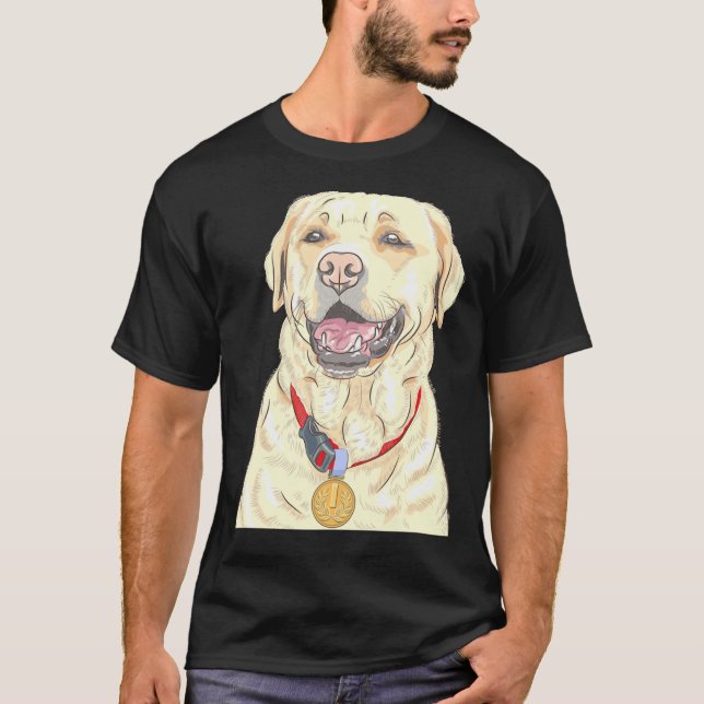 Golden Retriever Champion T Shirt (Framsida)