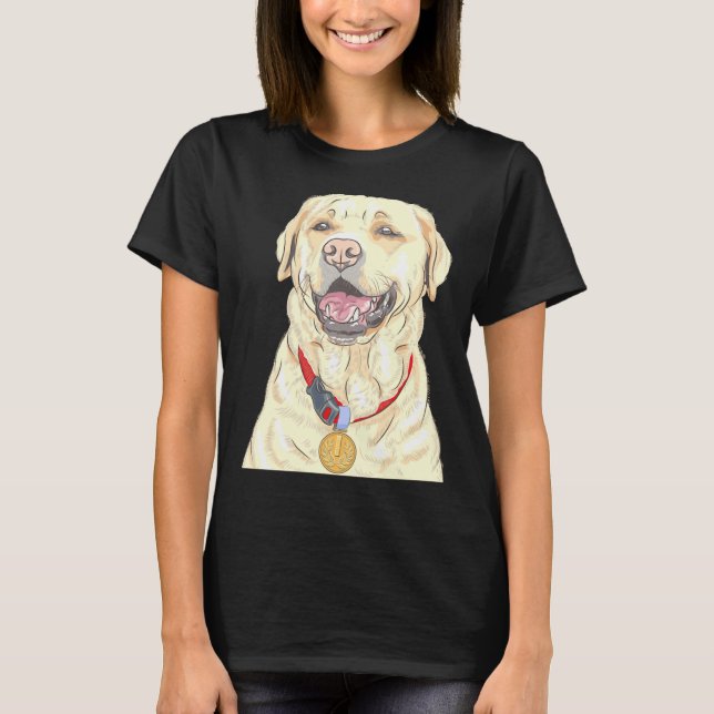 Golden Retriever Champion T Shirt (Framsida)